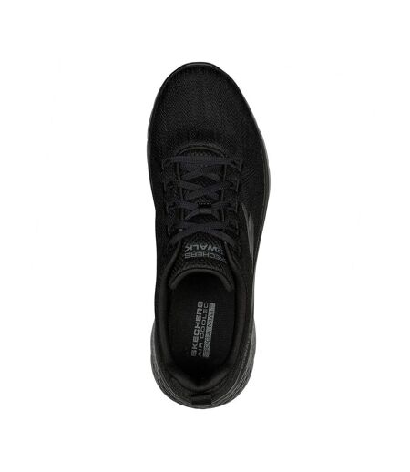 Mens go walk flex hands up trainers black Skechers