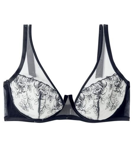 Soutien-gorge à armatures grand maintien noir Splash