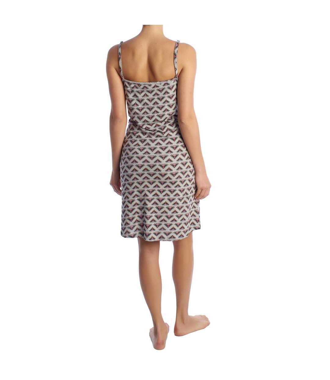 Women's Summer Nightgown with Thin Straps in Cotton KL45300-3