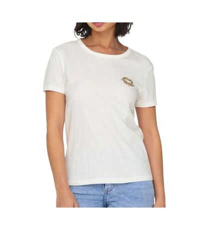 T-shirt Écru Femme JDY Chest - L