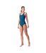 Maillot De Bain 1 Pièce Seaweed Femme Mer De Gibraltar Bleu Paon Aquawave-1