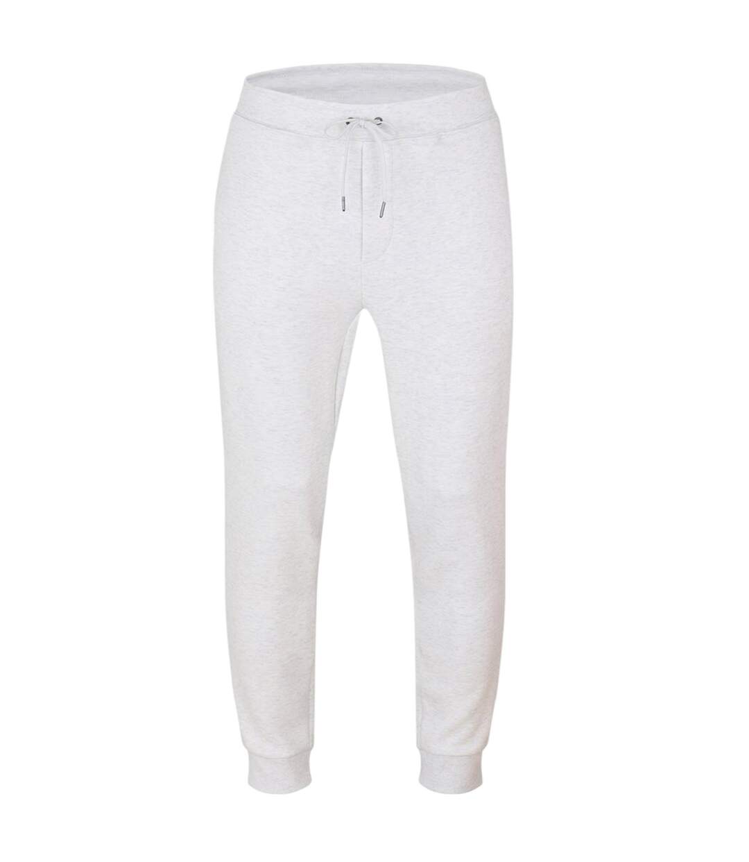 Mens Heather Plain Slim Joggers White Ralph Lauren-1