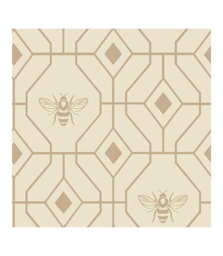 Furn Bee Deco Geometric Duvet Set (Champagne) - UTRV2487