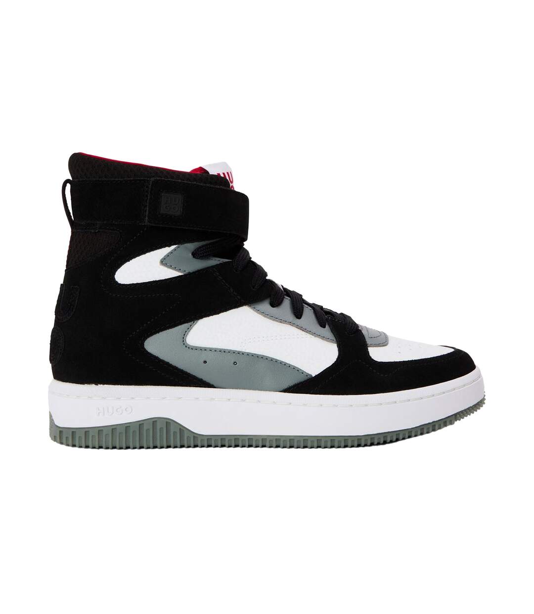 Mens Kilian Hito Ltmx Suede Trainers White Black Hugo-1