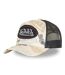Casquette trucker imprimée avec filet et effet usé avec écusson Cafe Vondutch-1