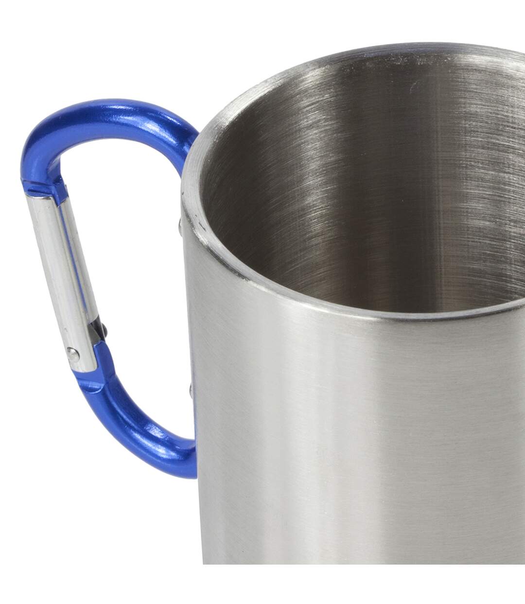 Mug en acier avec poignée mousqueton taille unique argent Regatta-3