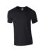 T-shirt Manches Courtes Softstyle Homme Noir Gildan-2