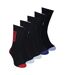 5 Pack Mens Sports Crew Socks Cotton Rich Breathable Cushioned Socks-3