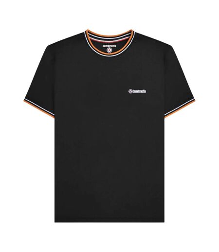 T-shirt Aw24 Homme Noir Blanc Orange Lambretta