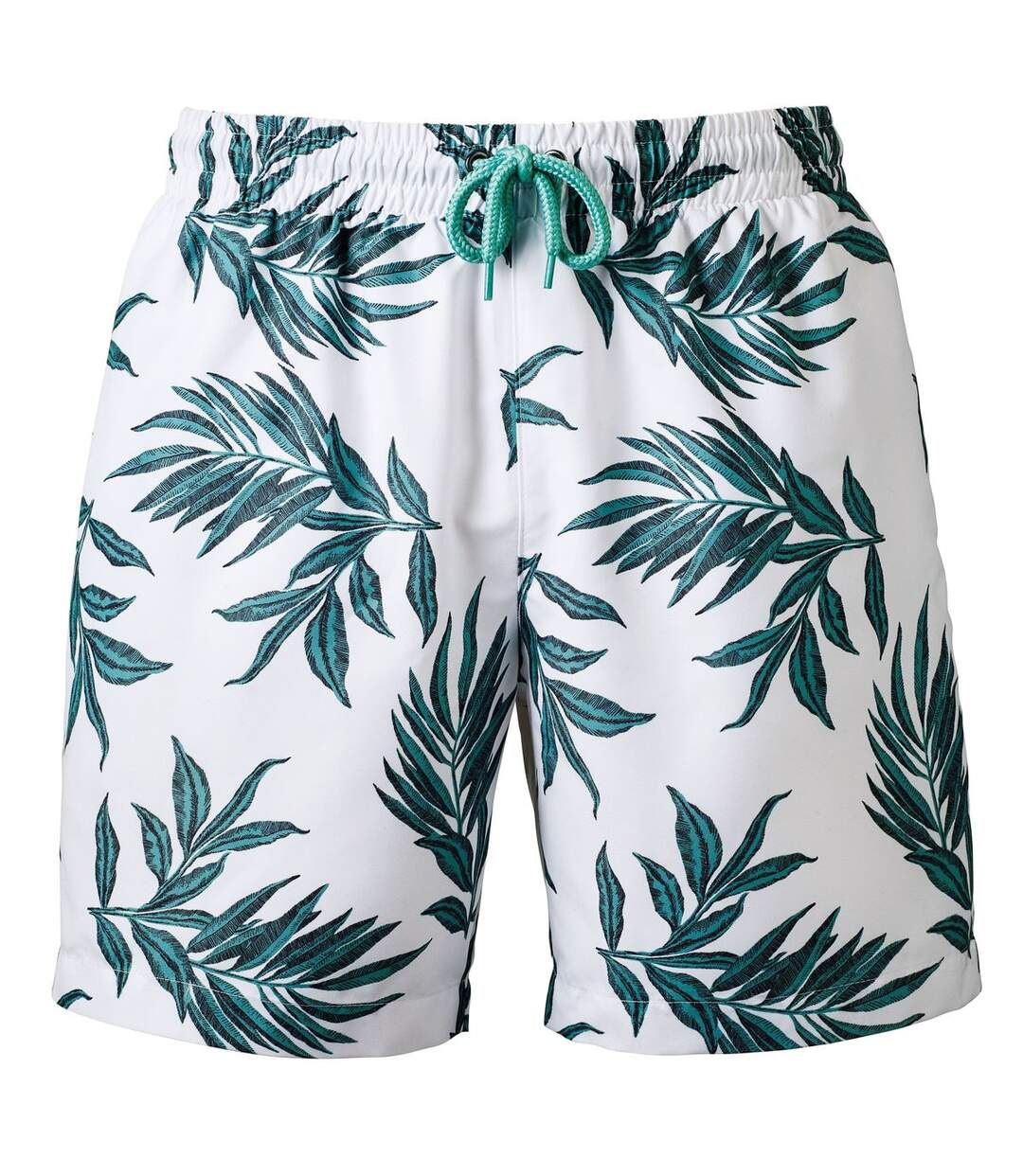 Short de bain pour homme - WB900 - blanc et vert