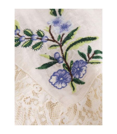 Blouse Motif/style Broderie Florale Femme Blanc Cath Kidston