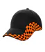 Casquette Grand Prix Noir Orange Beechfield-1