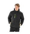 Result Genuine Recycled Mens Compass Padded Winter Jacket (Black/Lime Green)