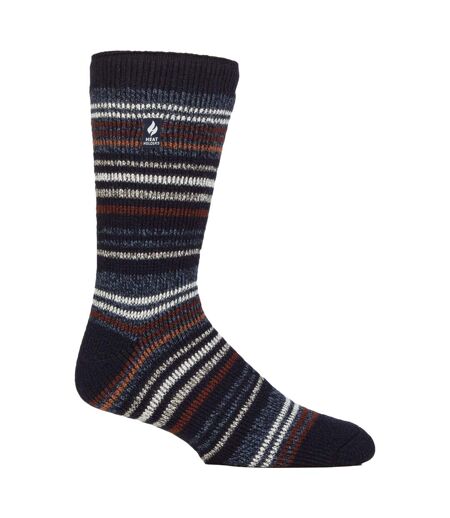 Chaussettes thermiques à rayures pour hommes pour l'hiver