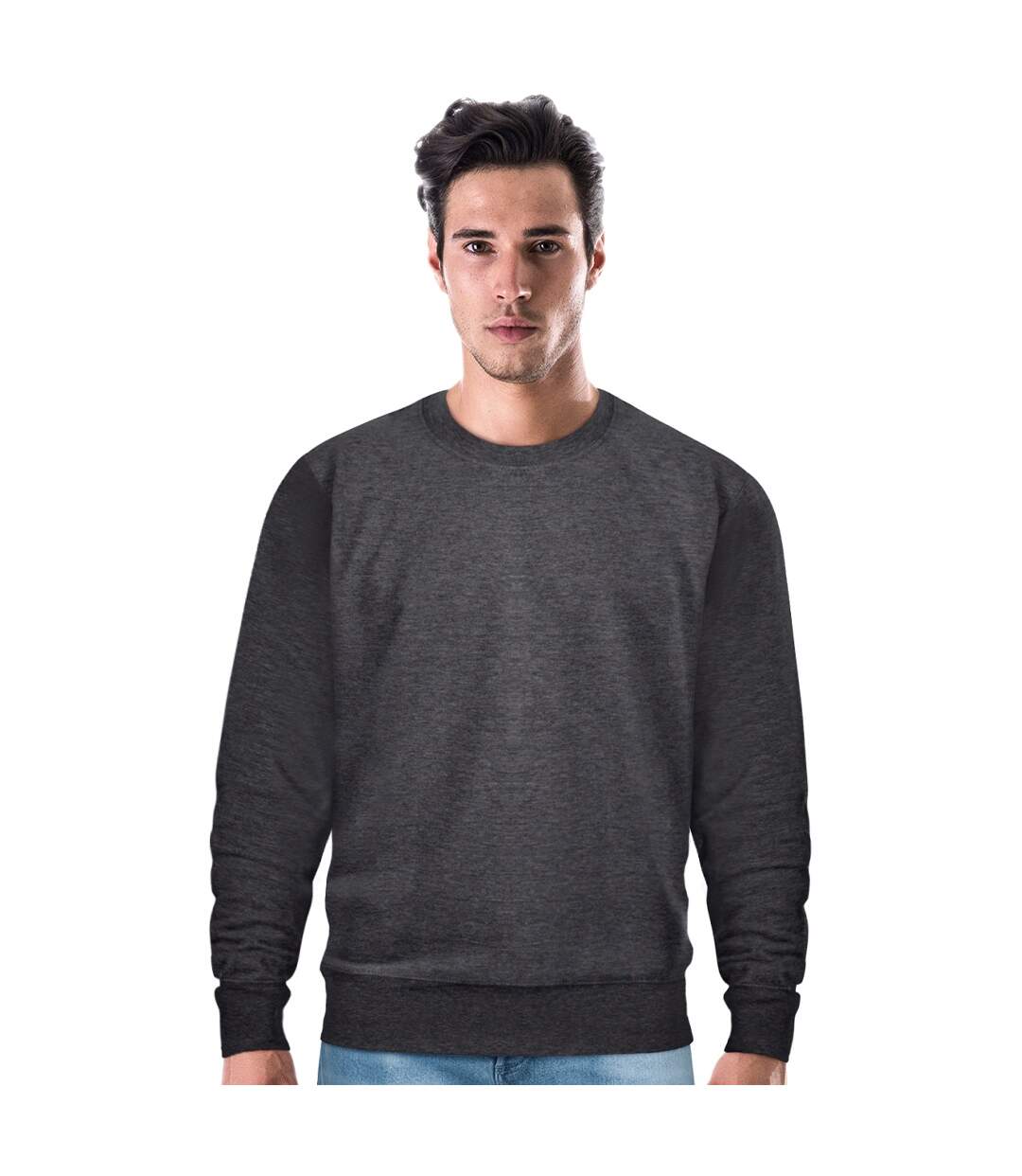 Sweat homme gris foncé chiné Casual Classics