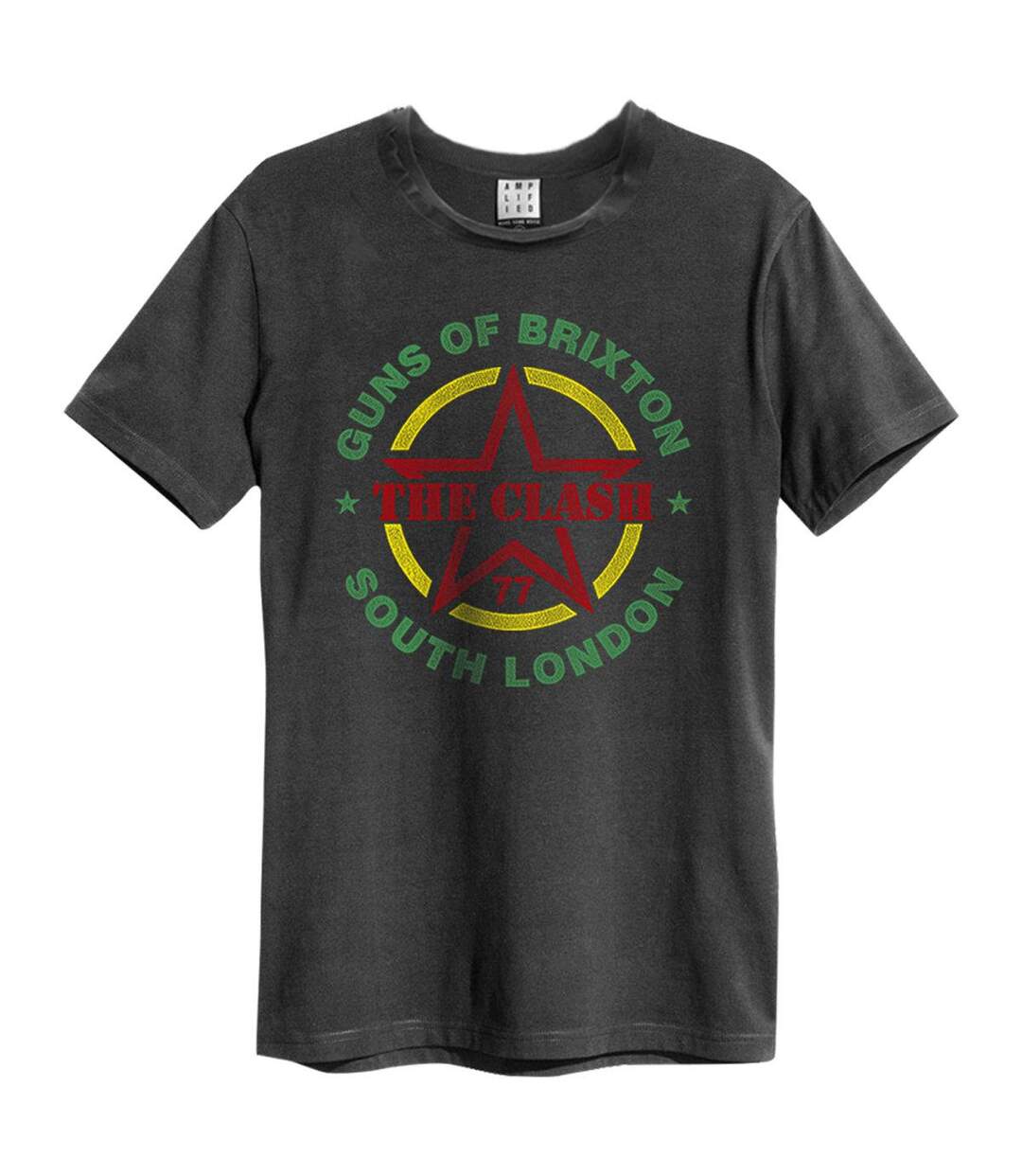 T-shirt Guns Of Brixton Adulte Anthracite Amplified-1