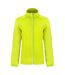 Womens/ladies Glasgow Packaway Slim Windbreaker Fluro Yellow Roly-1