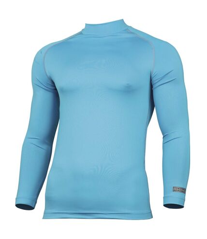 Rhino Mens Thermal Underwear Long Sleeve Base Layer Vest Top (Light Blue)
