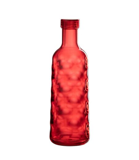 Bouteille en Plastique Martelé 1,15L Rouge