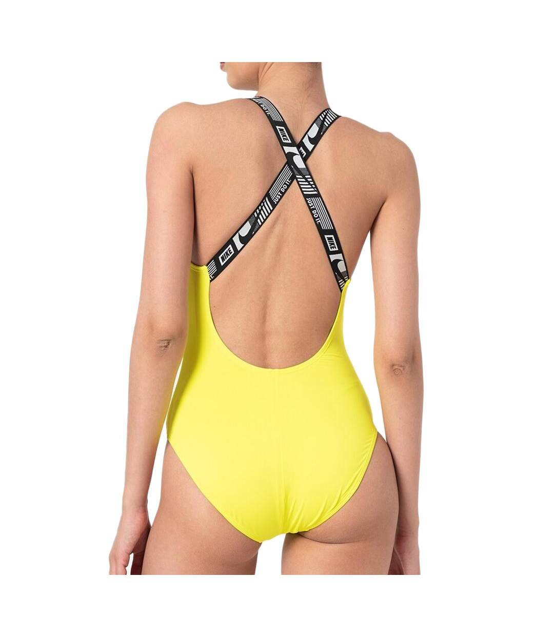 Maillot de bain 1 pièce Jaune Femme Nike Crossback - L-2