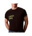T-Shirt noir/jaune homme calvin klein jeans lv04rd810g-1