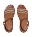 Womens/ladies Leather Platform Platform Sandals Tan FitFlop-3