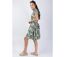Robe courte encolure cache-cœur MARIKA motif fleur de lotus Coton Du Monde-3