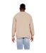 Casual Classics Mens Ringspun Cotton Extended Neckline Oversized Sweatshirt (Sand) - UTAB595
