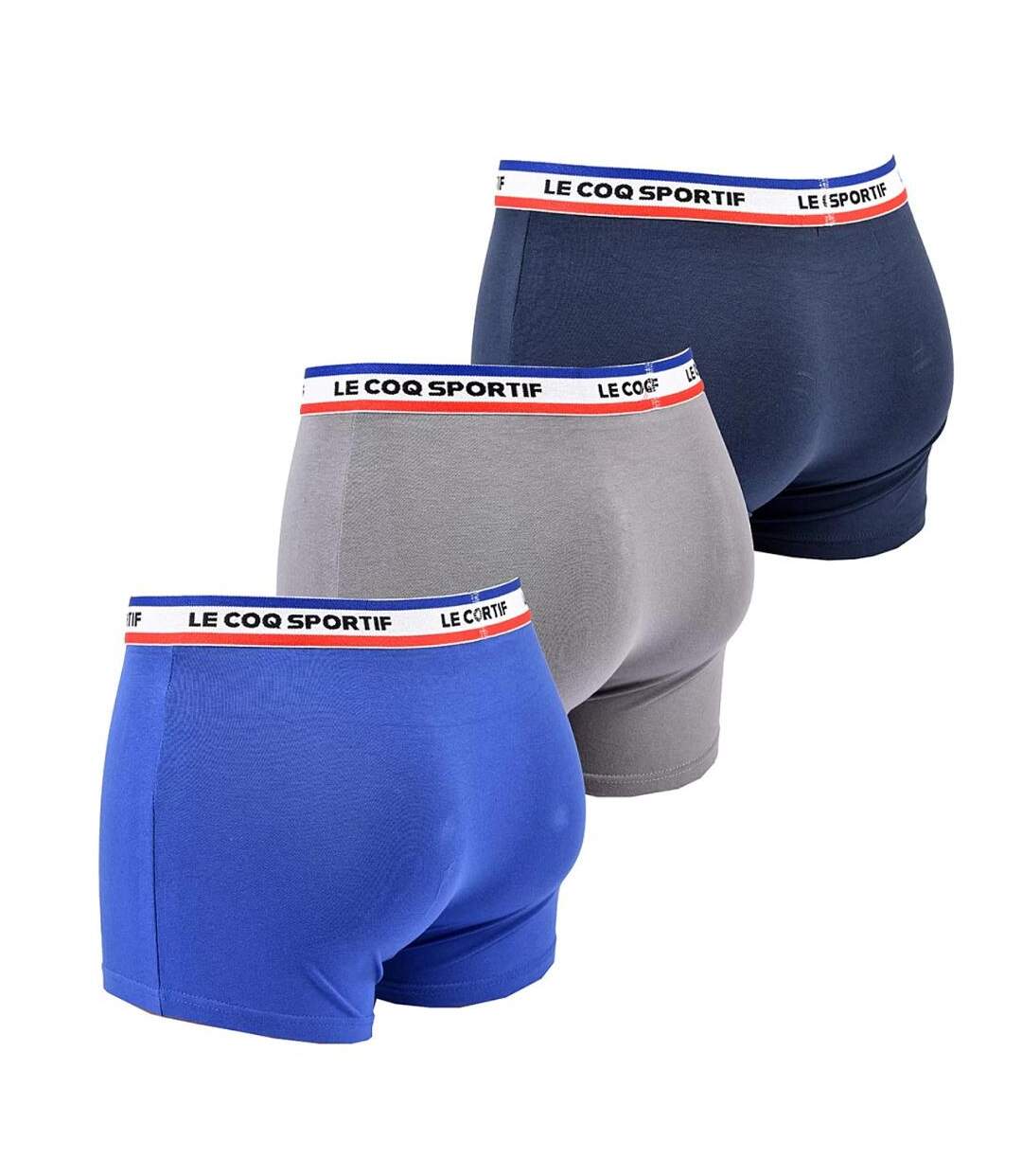 Lot de 3 boxers gris/marine/bleu homme le coq sportif boxer - l-2