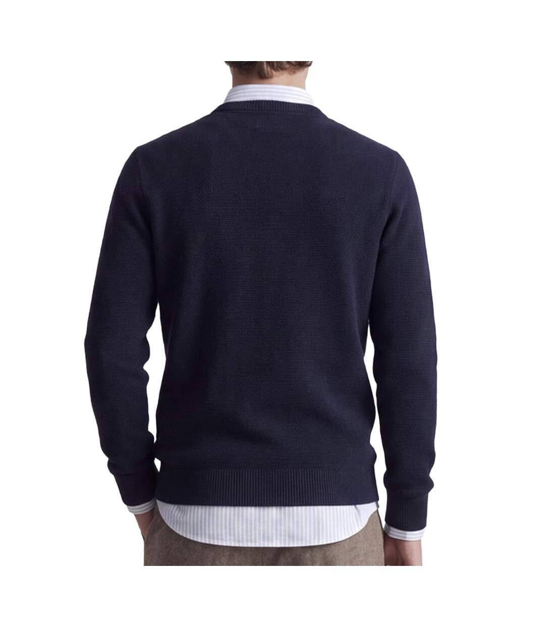 Pull marine homme jack & jones globe knit-2