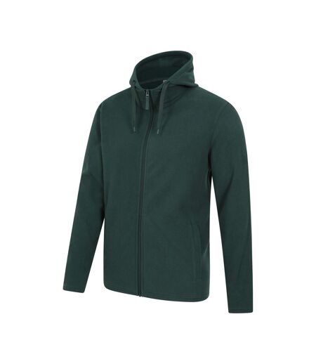Mens Camber Fleece Full Zip Hoodie Dark Green Mountain Warehouse