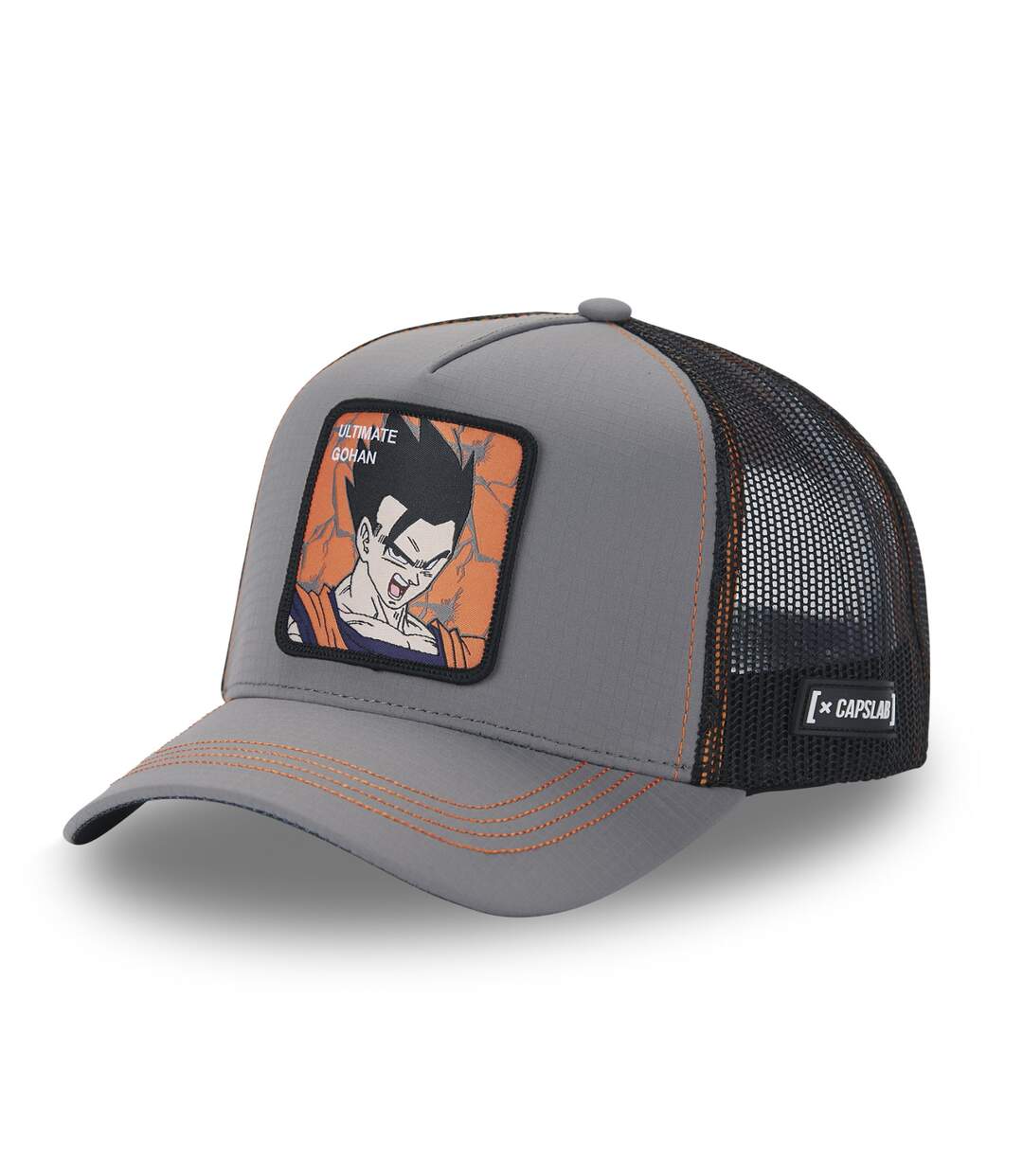 Casquette homme trucker finition prémium Dragon Ball Z Gohan Capslab-1