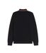 Mens Long-sleeved Polo Shirt Black Fred Perry-3
