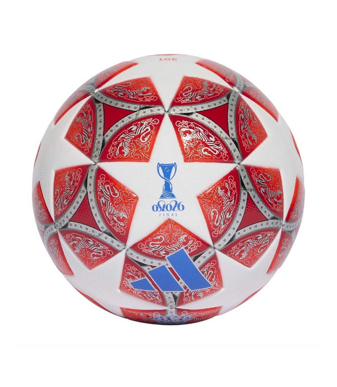 Ballon De Foot Uefa Champions League Femme Taille 5 Blanc Rouge Adidas-1