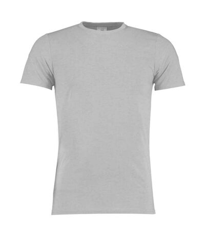 Mens superwash 60°c t-shirt light grey marl Kustom Kit