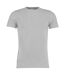 Mens superwash 60°c t-shirt light grey marl Kustom Kit