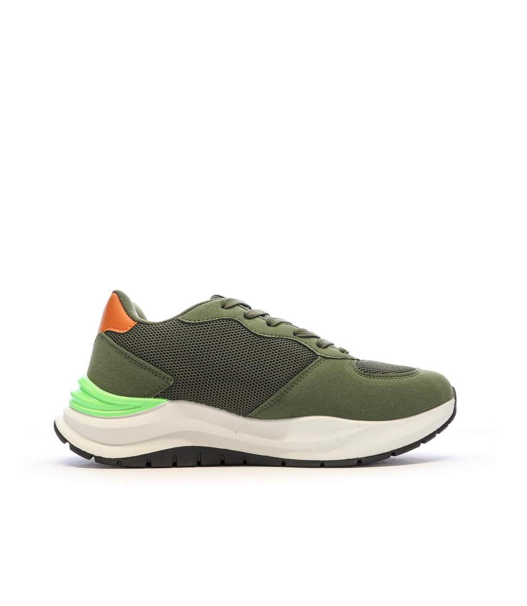 Baskets kaki/orange homme lotto twenty6-2