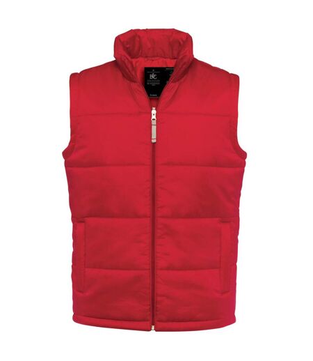 Veste Sans Manches Motif/style Uni Homme Rouge B&C