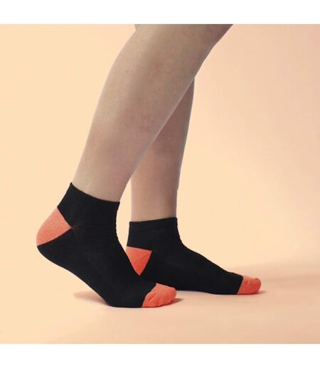 6 Pack Ladies Bamboo Trainer Socks Soft Breathable Heel Toe Design