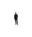 Mens Hooded Raglan Drawstring Hoodie Navy Boss-1