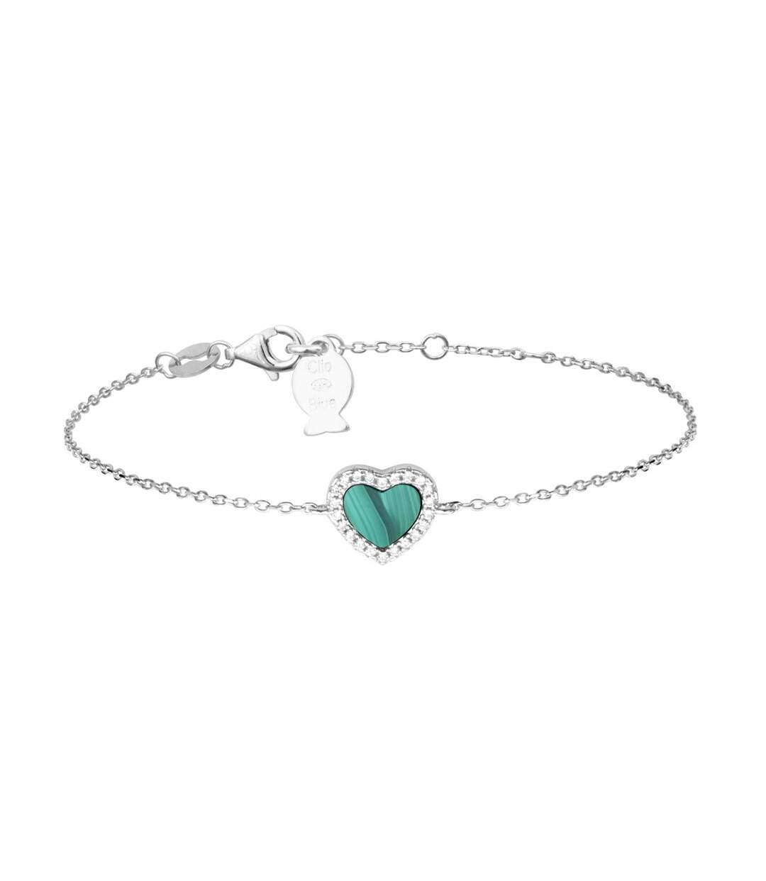 Bracelet cœur vert clio blue angel - taille unique-1
