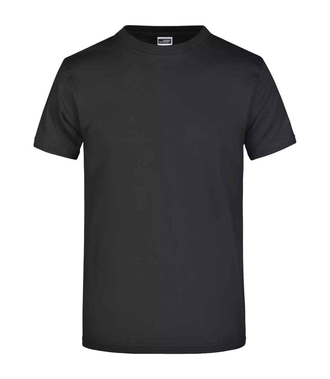 T-shirt Motif/style Uni Homme Noir James And Nicholson-1