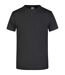T-shirt Motif/style Uni Homme Noir James And Nicholson-1