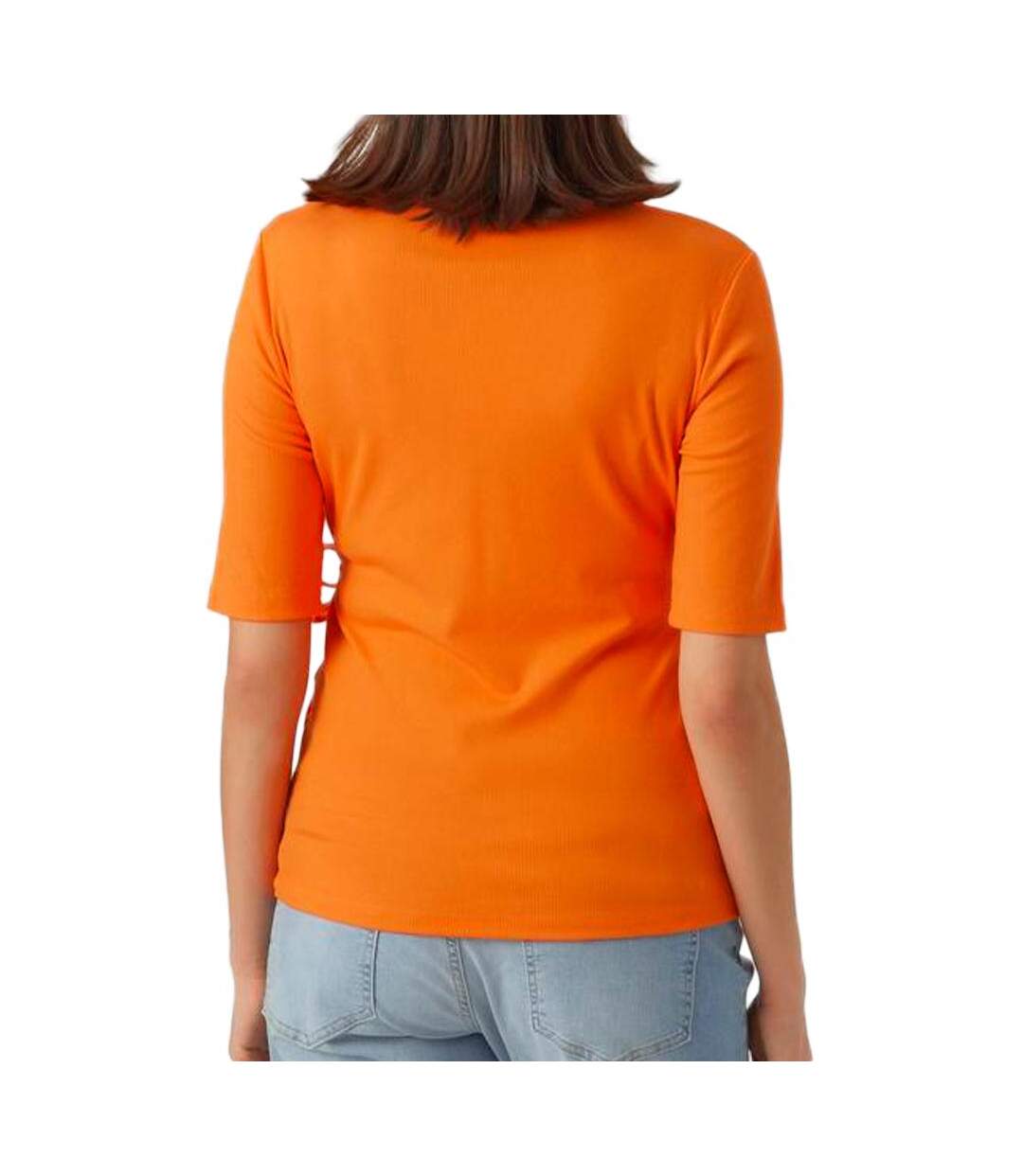 T-Shirt orange de grossesse femme mamalicious 20018309-2