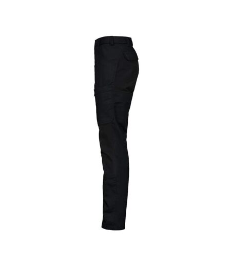 Womens/ladies Stretch Cargo Trousers Black Projob