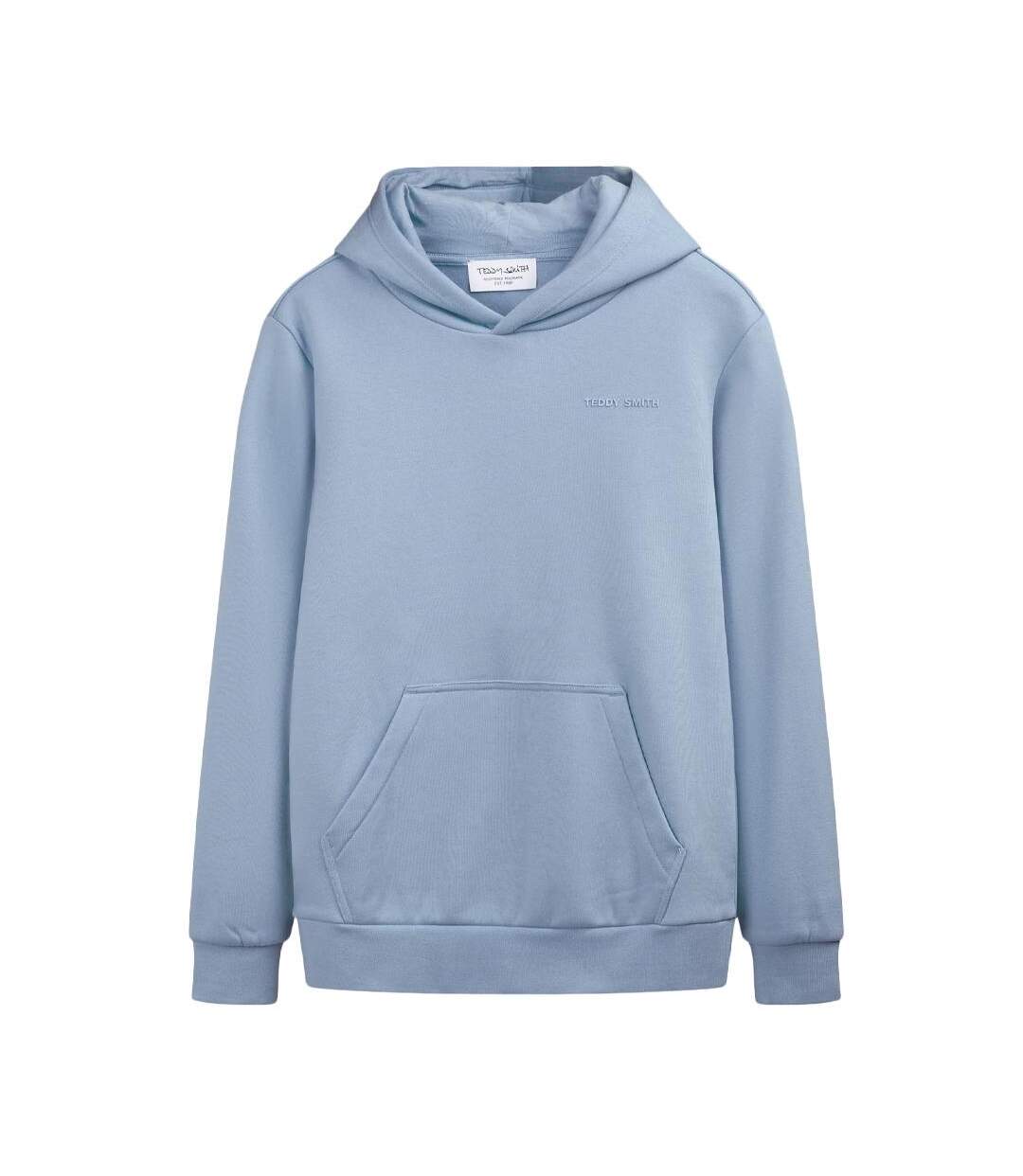 Sweat à capuche bleu homme teddy smith narks-1
