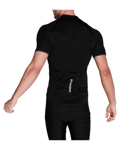 Maillot De Cyclisme Manches Courtes Homme Noir Pinnacle