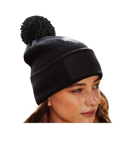 Bonnet snowstar adulte noir / gris foncé Beechfield