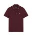 Polo homme bordeaux / gris chiné Lyle & Scott Lyle & Scott