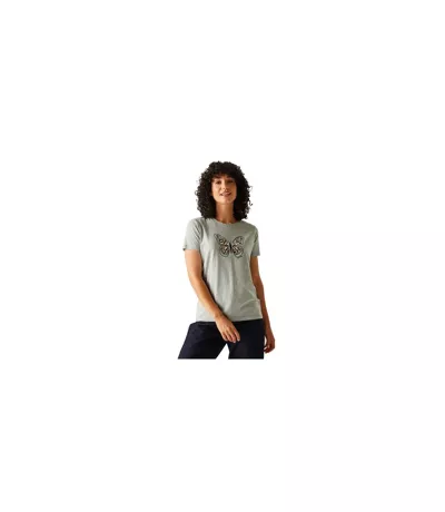 T-shirt Motif/style Papillon Filandra Vx Femme Gris Chiné Regatta